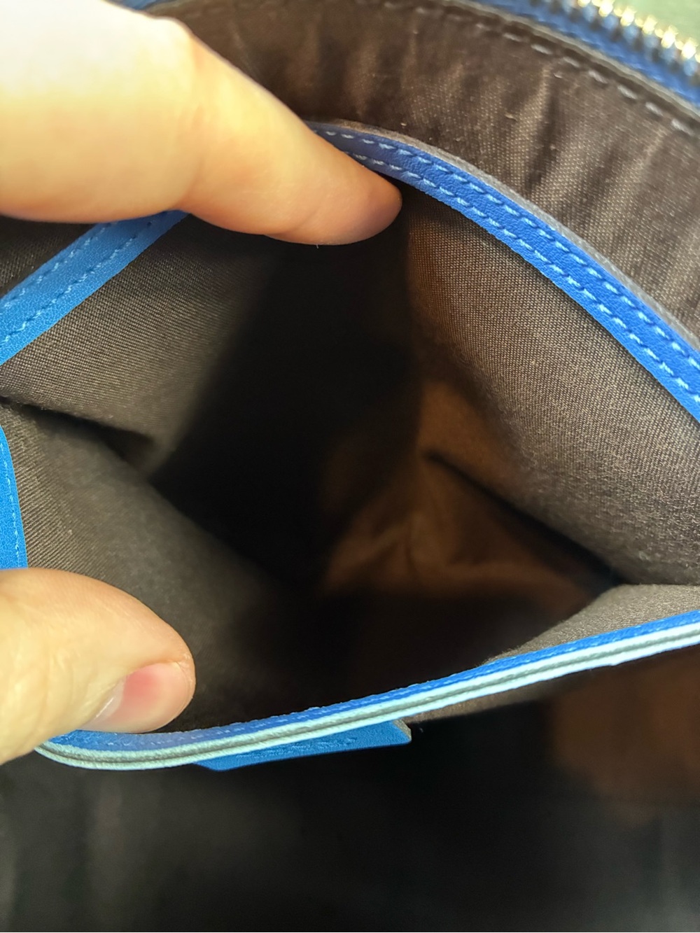 Gucci Guccissima Blue Leather Joy Boston Bag - Authentic & Pristine Condition - Picture 13 of 16